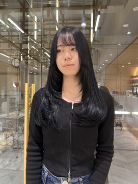 ゼスト フィーノ(ZEST fino) 【中野花純】レイヤーカット×黒髪