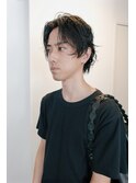 メンズボブウルフ×ニュアンスパーマ