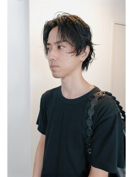 シイ(SIE) メンズボブウルフ×ニュアンスパーマ