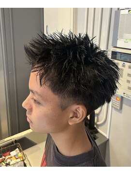 ハングアウト(Hangout) スパイキーショート/黒髪/短髪/メンズ