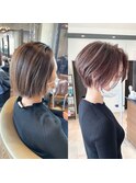 30代40代50代ハイライト銀座ショートヘア　松