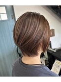 似合わせカット丸みショートくびれショートボブ