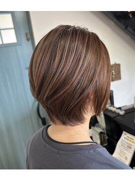 似合わせカット丸みショートくびれショートボブ