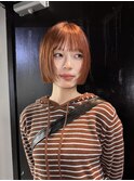 【TALO】ブリーチなしダブルカラーで作るオレンジベージュ