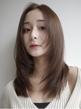 ヌヌ 渋谷 原宿 明治神宮前(nunu) レイヤーカット/トリートメント/ブリーチなしカラー/グレージュ