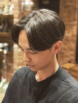 ヒロギンザ 田町店(HIRO GINZA)&nbsp;メンズ　ニュアンスパーマ　センターパート　田町　大阪　品川