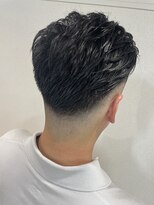 ふらっと&nbsp;ツーブロックオールバックスタイル