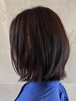 トップヘアーテラス(TOPHAIR TERRACE) 知立ショートレイヤー外ハネボブチョコレートブラウン髪質改善