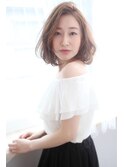 】3Dカラージグザグバングミニマムボブノットヘア30.40代