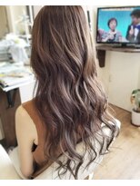 アンプヘアー(imp HAIR) パープルベージュグラデーションカラー