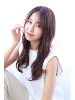 大人かわいい♪細めハイライト ヌーディーベージュ
