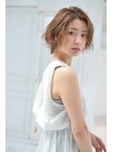 大人可愛いショートボブひし形丸みショート