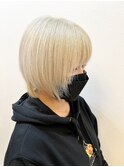 大人気ハイトーンショートウルフボブ☆
