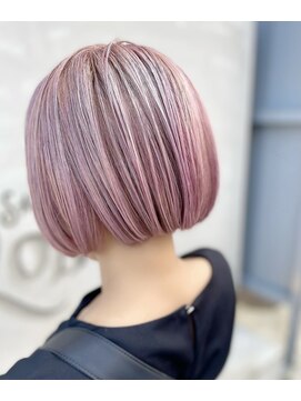 サロンロール(Salon Roll) ボブ×ピンクカラー★