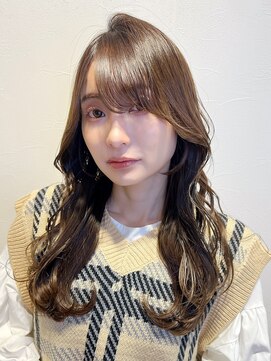 ロンド ストラーダ 心斎橋(Lond strada) 韓国前髪顔周りロング×デザインカラー[心斎橋/髪質改善]