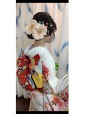振袖着付けとヘアセット