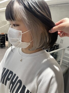 ジエクト カナウ(The Ect canow) インナーカラー/ホワイトベージュ/マチルダボブ/モード