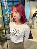 10代20代30代ピンクベージュダブルカラーブリーチ名古屋名駅