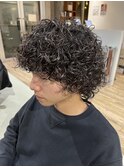 プードルパーマ ポップコーンパーマ スパイラルパーマ メンズ