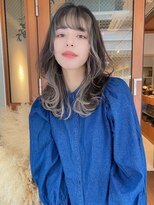 バランス 天王寺店(Balance)&nbsp;フェイスフレーミンググレイアッシュ外ハネミディ