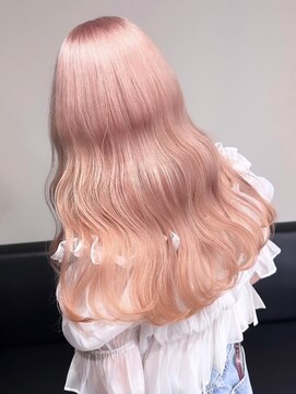 ベレーザ 渋谷(BELEZA) 9071ベビーピンクカシスレッドハイトーンカラー韓国ワンホンヘア