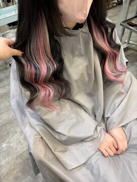 コル(CoL) ピンクインナーカラーエクステ♪