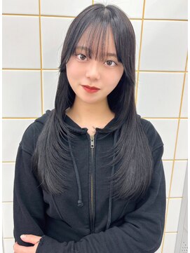 ガーランド(Girland) 【girland】ブラック　韓国風/レイヤーカット