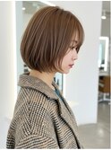 美髪/ワイドバング/レイヤーカット/くすみベージュ/新小岩駅