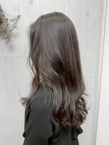 プランタン(Printemps)&nbsp;無造作ウェーブ×チャコールグレー20代30代40代大人可愛いロング