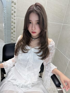 アンジェリカラボ 梅田店(ANGELICA LABO) ワンカールレイヤー×顔まわり×髪質再生×韓国【川又】