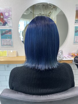 ミエルヘアーエスト 新宿店(mielhair est) ビビッドブルー【新宿】