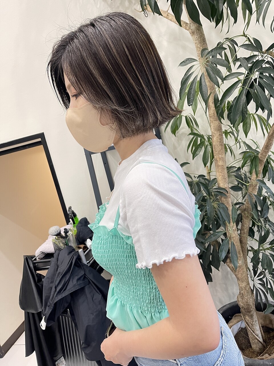 フル(FuLL)&nbsp;ボブ　コントラストハイライト