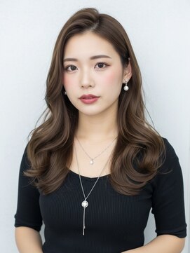 リル 茅ヶ崎(Liru:) くびれヘア/アプリコットオレンジ/ハイライトカラー/茅ヶ崎