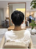ツーブロックショート