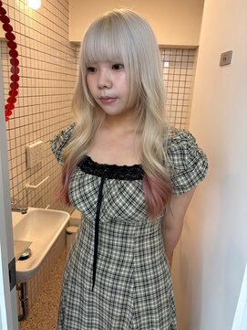 ペレ アネックス 大阪梅田茶屋町店(PELE ANNEX) ミディアムヘア/デザインカラー/フェイスフレーミング/梅田