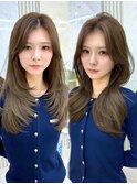 巻きも可愛い結べるレイヤーカット