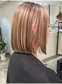 インナーカラー/ハイライト/縮毛矯正/レイヤーカット/髪質改善