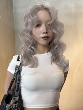 原宿/ウルフカット レイヤー デザインカラー ルーツカラー   