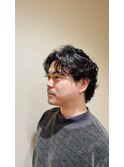 【銀座メンズカット】銀座八×バック風パーマ<理容室>