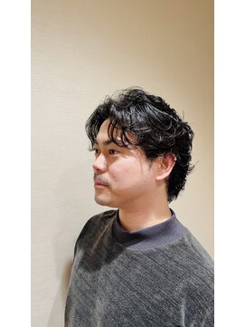 銀座八 【銀座メンズカット】銀座八×バック風パーマ<理容室>