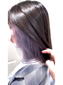 アルブル エト シミー(Arbre et chimie) ダークパープル/ナチュラルショート/夏のヘアアレンジ/東村山