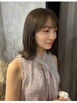 ルル(Lulu)&nbsp;外ハネボブオリーブベージュカラー