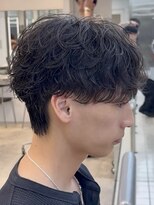 フィフス 大分(fifth)&nbsp;大分シャドウパーマメンズカットラウンドマッシュツーブロック