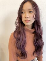 ヘアサロン セロ(Hair Salon SERO) 【SERO姫路】ディープピンク、波カール