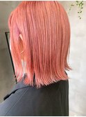 ペールピンク、薄いピンク、ピンクベージュ、ブリーチカラー