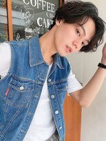 ルービック 梅田茶屋町(Rubik)&nbsp;かき上げ色気パーマ/爽やかメンズショート