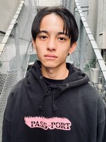 バイフィフス 原宿/表参道(by fifth)&nbsp;センターパートニュアンスパーマトランクスヘアスパイラルパーマ