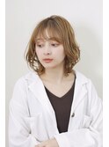 【ROOF用賀店】内巻きボブ/ヌーディベージュ#トリートメント