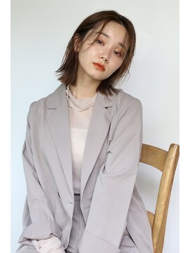 ミンクス 青山店(MINX) 大人うすめバング×外ハネボブ