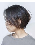 束感ショートボブ/ ダークアッシュ